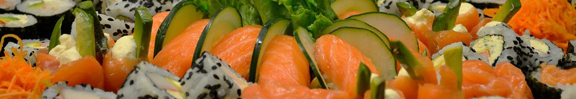 Eating Asian Fusion Japanese Sushi at Kuroshio Sushi Bar and Grille restaurant in Kennesaw, GA.